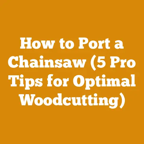How to Port a Chainsaw (5 Pro Tips for Optimal Woodcutting)