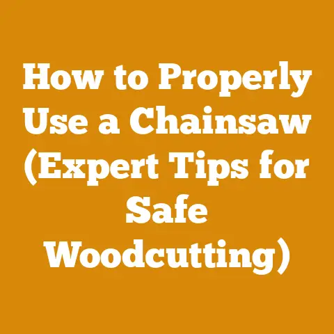 How to Properly Use a Chainsaw (Expert Tips for Safe Woodcutting)