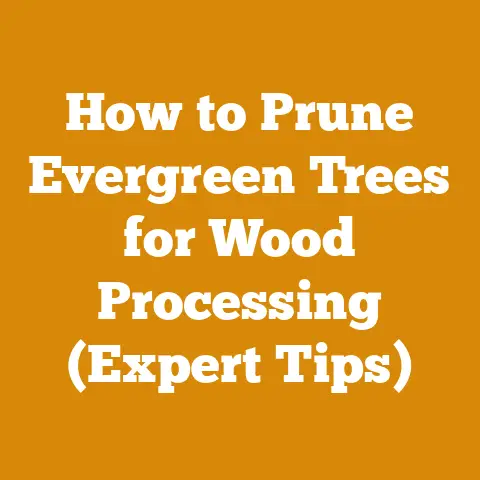 How to Prune Evergreen Trees for Wood Processing (Expert Tips)