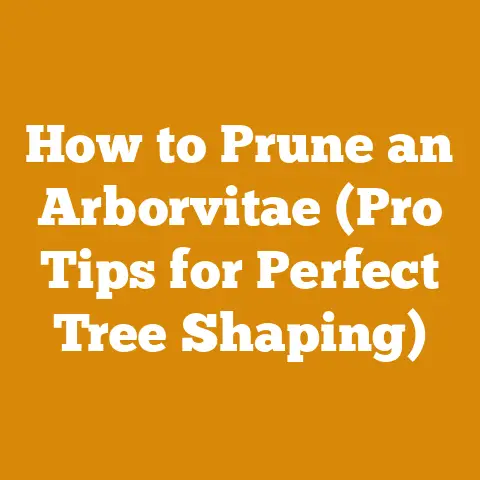 How to Prune an Arborvitae (Pro Tips for Perfect Tree Shaping)