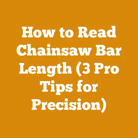 How to Read Chainsaw Bar Length (3 Pro Tips for Precision)