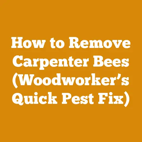 How to Remove Carpenter Bees (Woodworker’s Quick Pest Fix)