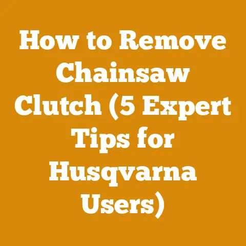 How to Remove Chainsaw Clutch (5 Expert Tips for Husqvarna Users)