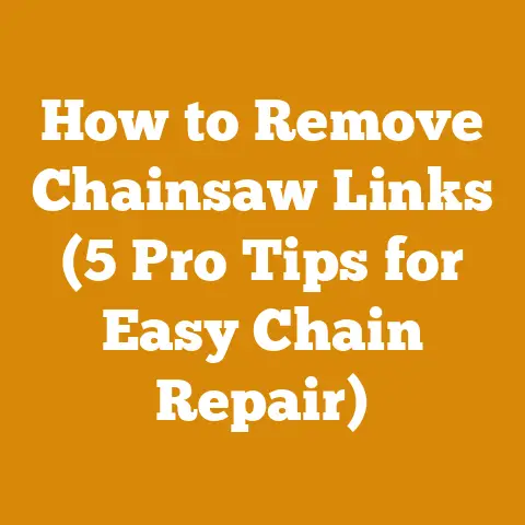 How to Remove Chainsaw Links (5 Pro Tips for Easy Chain Repair)