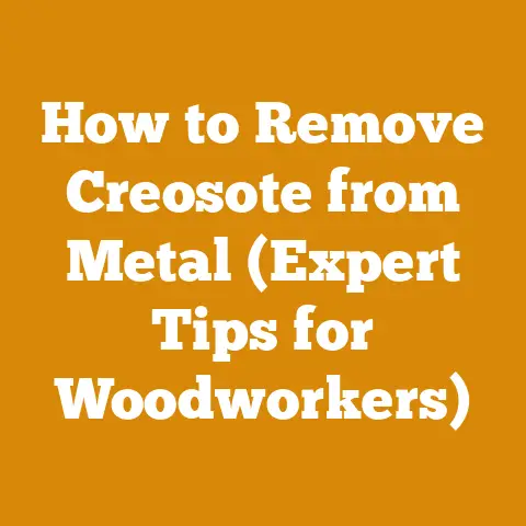How to Remove Creosote from Metal (Expert Tips for Woodworkers)