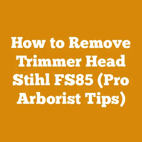 How to Remove Trimmer Head Stihl FS85 (Pro Arborist Tips)