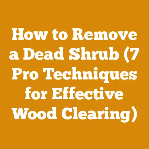 How to Remove a Dead Shrub (7 Pro Techniques for Effective Wood Clearing)