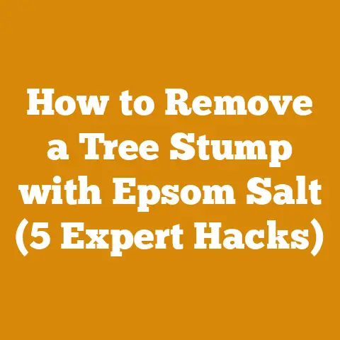 How to Remove a Tree Stump with Epsom Salt (5 Expert Hacks)