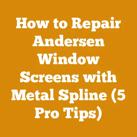 How to Repair Andersen Window Screens with Metal Spline (5 Pro Tips)