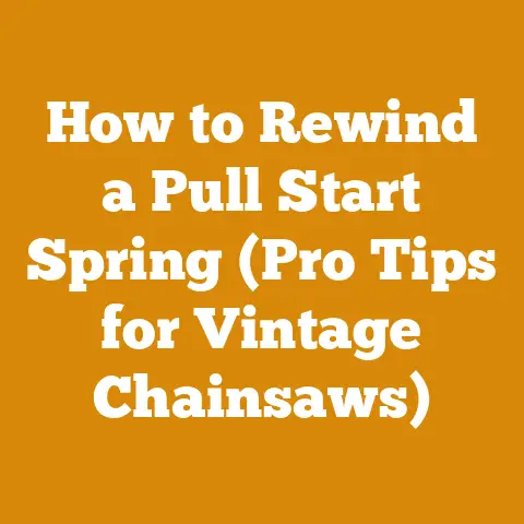How to Rewind a Pull Start Spring (Pro Tips for Vintage Chainsaws)