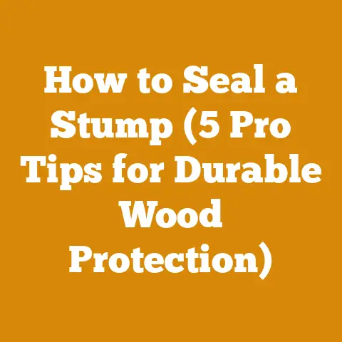 How to Seal a Stump (5 Pro Tips for Durable Wood Protection)