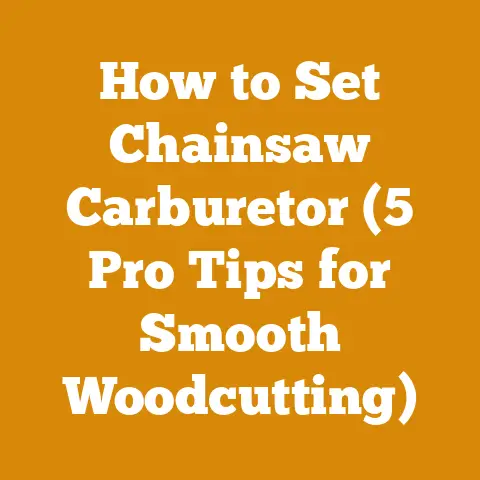 How to Set Chainsaw Carburetor (5 Pro Tips for Smooth Woodcutting)