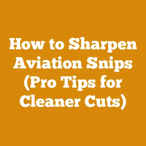 How to Sharpen Aviation Snips (Pro Tips for Cleaner Cuts)