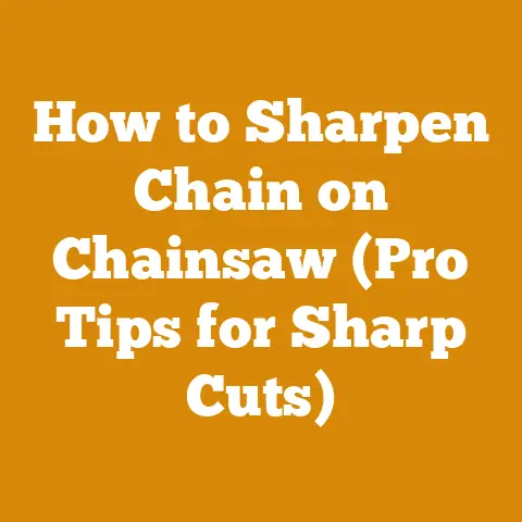 How to Sharpen Chain on Chainsaw (Pro Tips for Sharp Cuts)