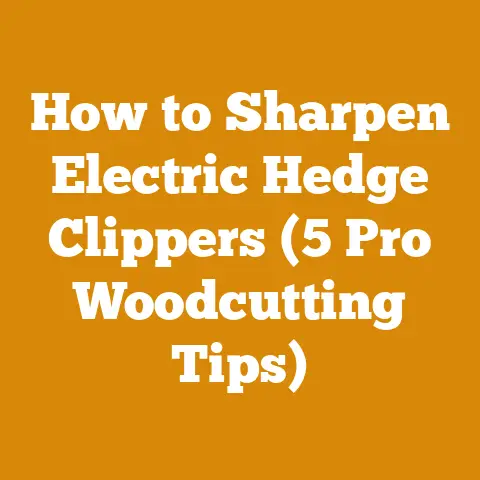 How to Sharpen Electric Hedge Clippers (5 Pro Woodcutting Tips)