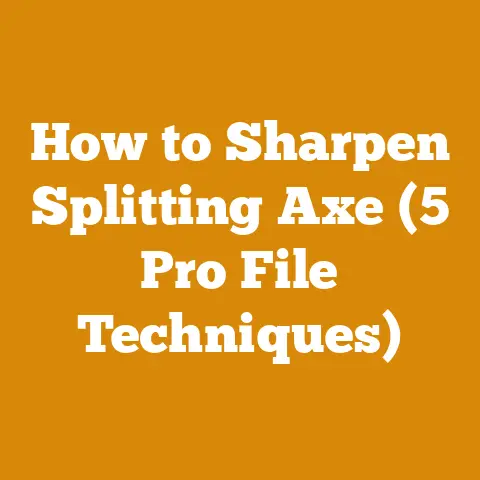 How to Sharpen Splitting Axe (5 Pro File Techniques)