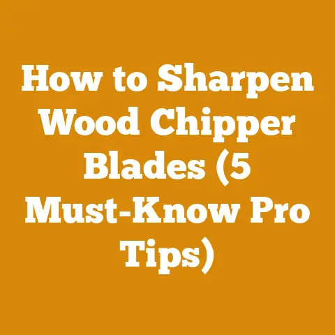 How to Sharpen Wood Chipper Blades (5 Must-Know Pro Tips)