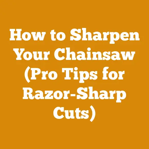 How to Sharpen Your Chainsaw (Pro Tips for Razor-Sharp Cuts)