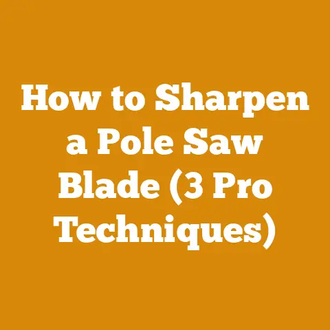 How to Sharpen a Pole Saw Blade (3 Pro Techniques)