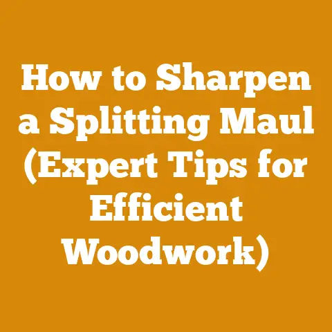 How to Sharpen a Splitting Maul (Expert Tips for Efficient Woodwork)
