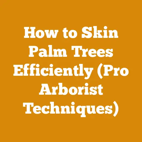 How to Skin Palm Trees Efficiently (Pro Arborist Techniques)