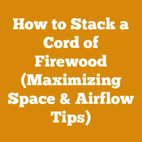 How to Stack a Cord of Firewood (Maximizing Space & Airflow Tips)