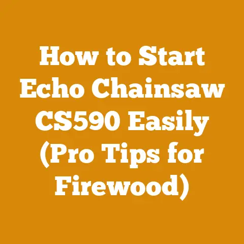 How to Start Echo Chainsaw CS590 Easily (Pro Tips for Firewood)