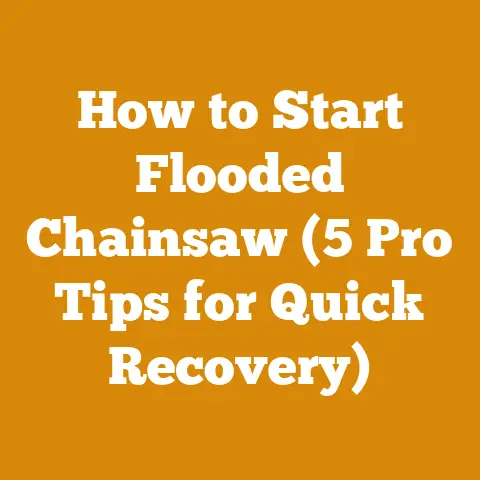 How to Start Flooded Chainsaw (5 Pro Tips for Quick Recovery)