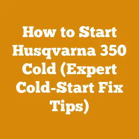 How to Start Husqvarna 350 Cold (Expert Cold-Start Fix Tips)