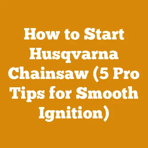 How to Start Husqvarna Chainsaw (5 Pro Tips for Smooth Ignition)