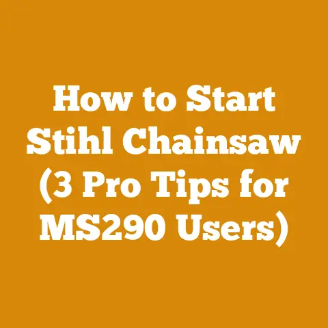 How to Start Stihl Chainsaw (3 Pro Tips for MS290 Users)