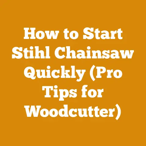 How to Start Stihl Chainsaw Quickly (Pro Tips for Woodcutter)