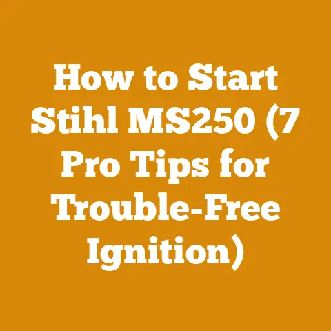 How to Start Stihl MS250 (7 Pro Tips for Trouble-Free Ignition)