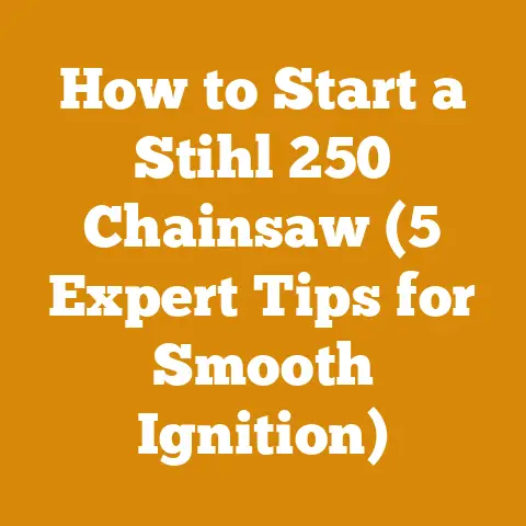 How to Start a Stihl 250 Chainsaw (5 Expert Tips for Smooth Ignition)