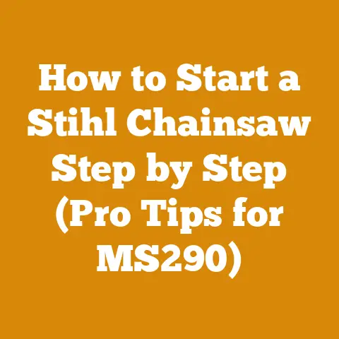 How to Start a Stihl Chainsaw Step by Step (Pro Tips for MS290)