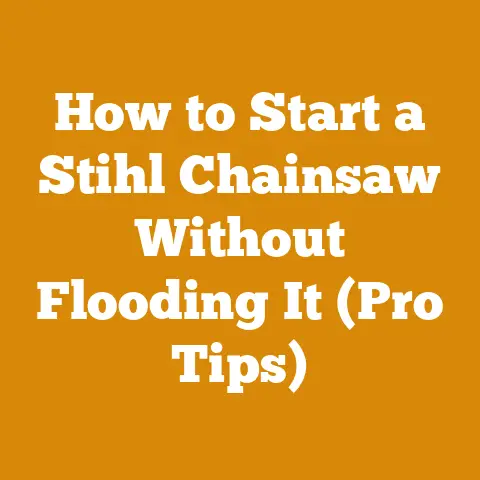 How to Start a Stihl Chainsaw Without Flooding It (Pro Tips)