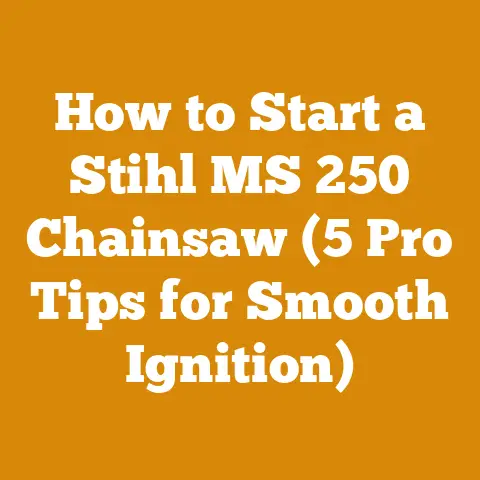 How to Start a Stihl MS 250 Chainsaw (5 Pro Tips for Smooth Ignition)