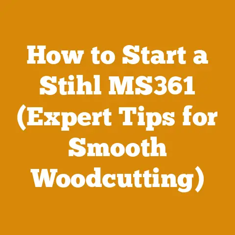 How to Start a Stihl MS361 (Expert Tips for Smooth Woodcutting)