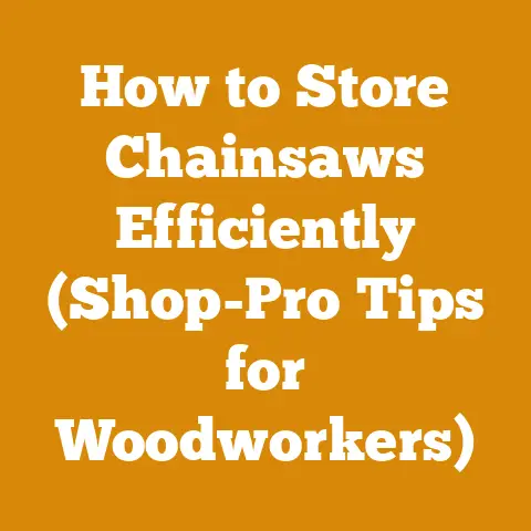 How to Store Chainsaws Efficiently (Shop-Pro Tips for Woodworkers)