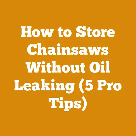 How to Store Chainsaws Without Oil Leaking (5 Pro Tips)