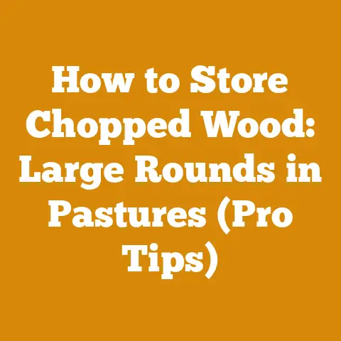 How to Store Chopped Wood: Large Rounds in Pastures (Pro Tips)
