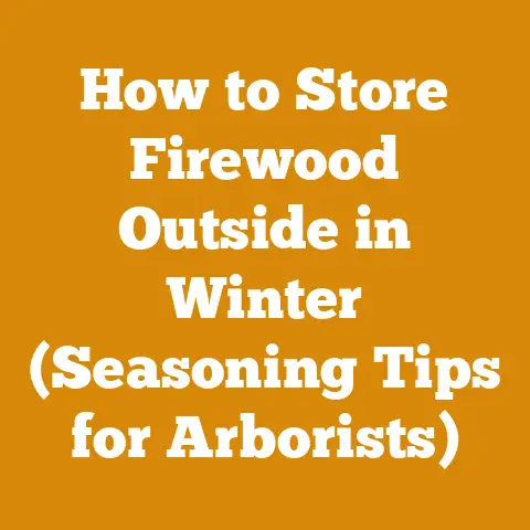 How to Store Firewood Outside in Winter (Seasoning Tips for Arborists)