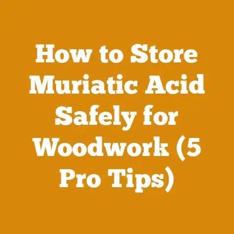 How to Store Muriatic Acid Safely for Woodwork (5 Pro Tips)