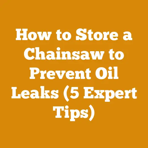 How to Store a Chainsaw to Prevent Oil Leaks (5 Expert Tips)