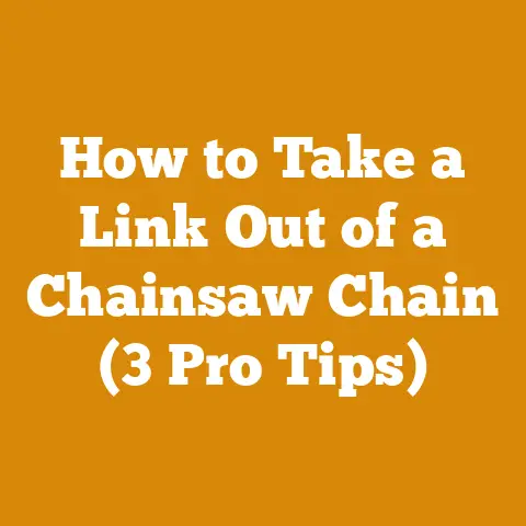 How to Take a Link Out of a Chainsaw Chain (3 Pro Tips)