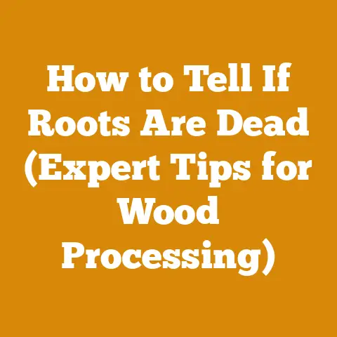 How to Tell If Roots Are Dead (Expert Tips for Wood Processing)