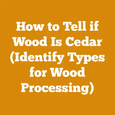 How to Tell if Wood Is Cedar (Identify Types for Wood Processing)