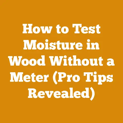 How to Test Moisture in Wood Without a Meter (Pro Tips Revealed)