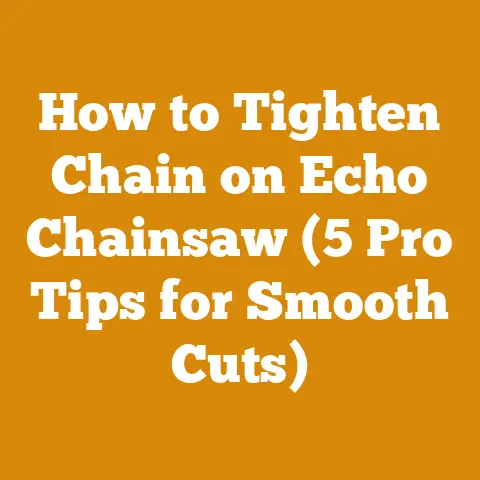 How to Tighten Chain on Echo Chainsaw (5 Pro Tips for Smooth Cuts)