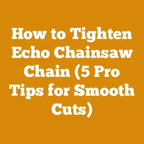 How to Tighten Echo Chainsaw Chain (5 Pro Tips for Smooth Cuts)